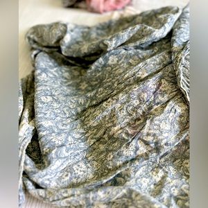 Magnolia Pearl ~ faded denim blue cotton scarf NWOT (sold out)